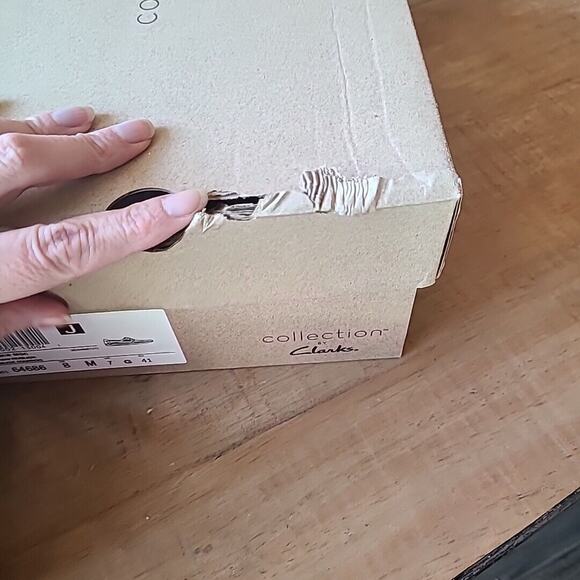 Men's Clarks Collection Gorwin Moccasin Navy Nubuck Size 8M casual sneaker‎ - Picture 8 of 8